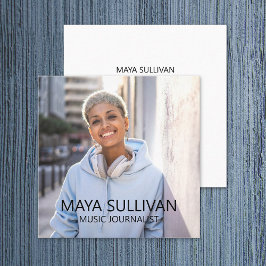 ジャーナリスト音楽ラジオプロフェッショナル写真 スクエア名刺