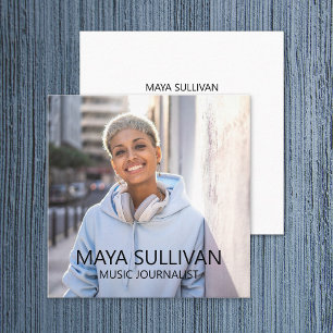 ジャーナリスト音楽ラジオプロフェッショナル写真 スクエア名刺