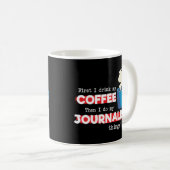 ジャーナリスト&コーヒー評価ことわざ コーヒーマグカップ (正面右)