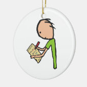 ジャーナリスト セラミックオーナメント (左)