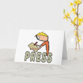 ジャーナリスト・プレス・レポーター カード (黄色い花)