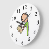 ジャーナリスト ラージ壁時計 (傾斜)