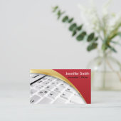 ジャーナリスト | 作家 | ブロガー | レポーター – 赤 名刺 (スタンド正面)