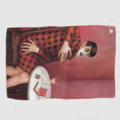 ジャーナリストSylvia Von Harden Ottoのポートレート ゴルフタオル (横)