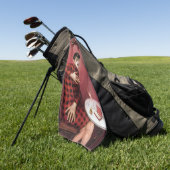 ジャーナリストSylvia Von Harden Ottoのポートレート ゴルフタオル (グリーン)