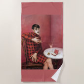 ジャーナリストSylvia Von Harden Ottoのポートレート ビーチタオル (正面)