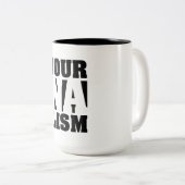 ジャーナリズムのコーヒー・マグ ツートーンマグカップ (正面右)