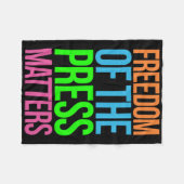 ジャーナリズムの問題ではなく、敵のアンチトランプの利尿 フリースブランケット (正面(横))