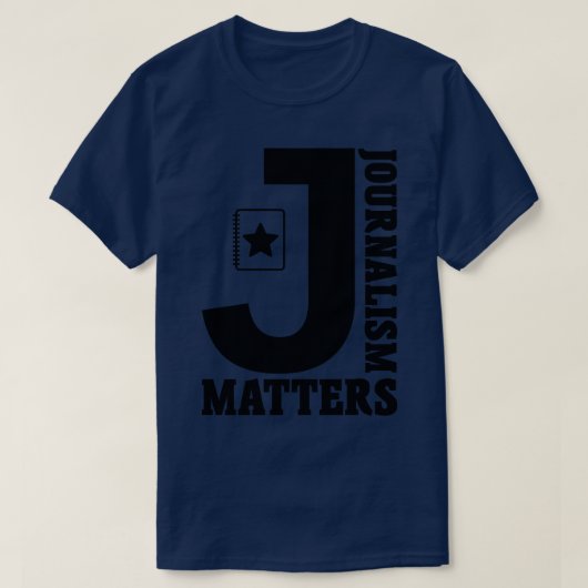 ジャーナリズムの問題8 Tシャツ (デザイン正面)
