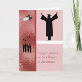 ジャーナリズムの学位を取得するためのカード カード (正面)