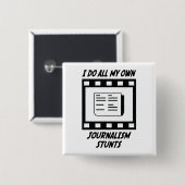 ジャーナリズムの発育阻害 缶バッジ (正面&裏面)