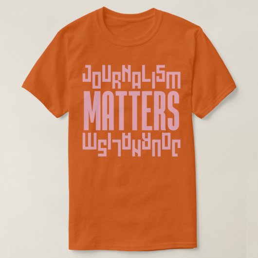 ジャーナリズム問題 Tシャツ (デザイン正面)