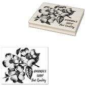 ジャーナリンカスタムグの装飾とビジネスアドレス ラバースタンプ (押印)