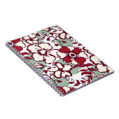 ジャーナリングのための花柄スパイラルノートブック ノートブック (右側)