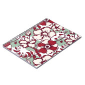 ジャーナリングのための花柄スパイラルノートブック ノートブック (左側)