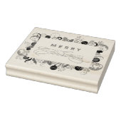 ジャーナリングエレガントスクラップブック作りメリークリスマス ラバースタンプ (スタンプ)