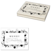 ジャーナリングエレガントスクラップブック作りメリークリスマス ラバースタンプ (押印)