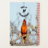 ジャーナルおよびノート用（鳥）ショウジョウコウカンチョウスパイラルノートブック ノートブック (裏面)