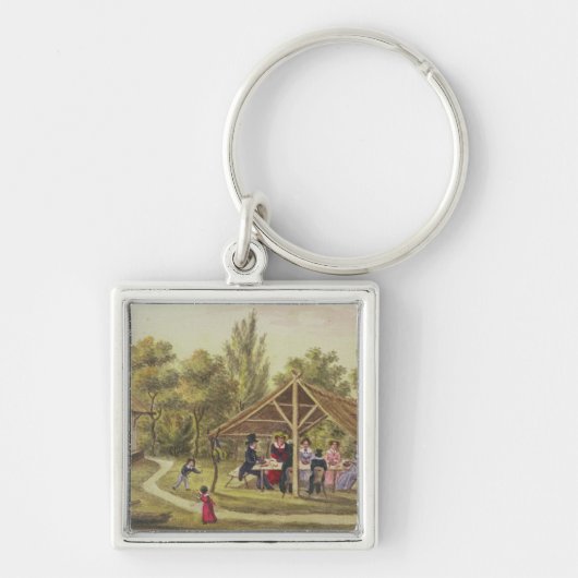 ジャーナルからの居酒屋の午後のお茶の キーホルダー (正面)