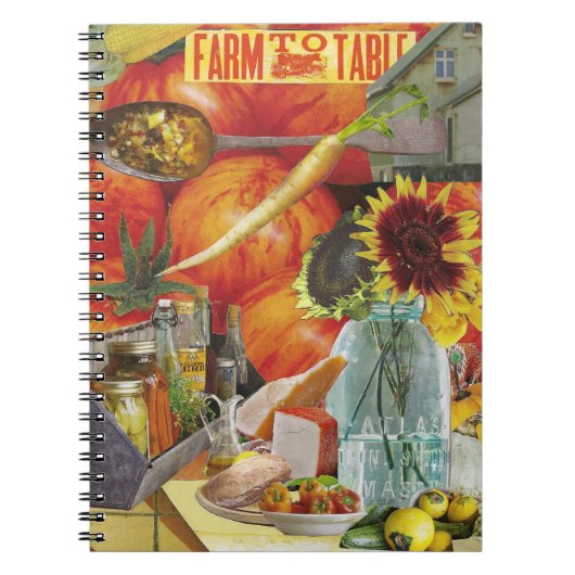 ジャーナルと農家市場テーマ ノートブック (正面)