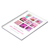 ジャーナルのパーソナライズされた作成ADD PHOTOSと文字 ノートブック (左側)