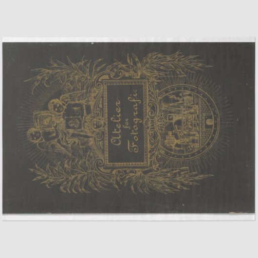 ジャーナルカバー家具デコページ紙 薄葉紙 (正面)