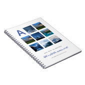 ジャーナルパーソナライズされたテンプレート写真文字イニシャル ノートブック (右側)