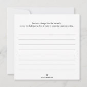 ジャーナル付きバタフライカラーリングページ 招待状 (裏面)