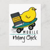 ジャーナル付きモバイル公証人シック乗馬スケートボード ポストカード (正面)