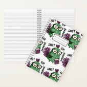 ジャーナル付き孔雀 – "Shut Up, Journal おもしろい" ノートブック (内側)