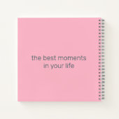 ジャーナル最高のザモーメント水カラー牡丹Var01 ノートブック (裏面)