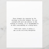 ジャーナル紙私は知っ感じている、ピンクのフローラ (裏面)