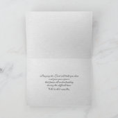 ジャーナル・イン・ビーチ・サンド・悔やみや弔慰 カード (内部)