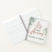 ジャーナル、プランナー飾りひまわり ノートブック (内部)