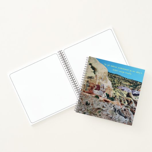 ジャーナル、幽霊牧場とジョージア・オキーフ引用文 ノートブック (内部)