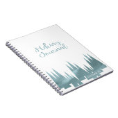 ジャーナル-青--をハイキングします ノートブック (右側)