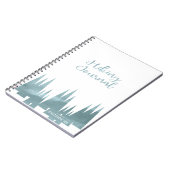 ジャーナル-青--をハイキングします ノートブック (左側)