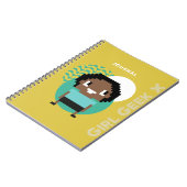 ジャーナル-黄色-妖精 ノートブック (左側)