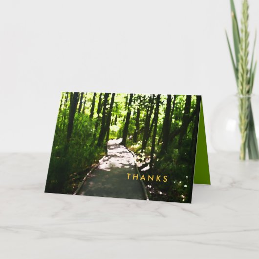 ジャーニーウォーターカラーバーバルミツワーサンキューカード サンキューカード (正面)