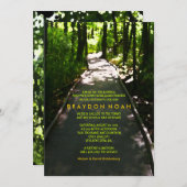 ジャーニーウォーターカラーバーバルミツワー招待状 招待状 (正面/裏面)