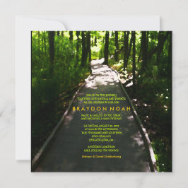 ジャーニーウォーターカラーバーバルミツワー招待状 招待状