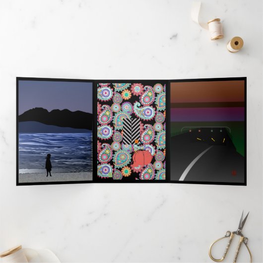 ジャーニーズトリフォールドカード 三つ折りカード (内部)