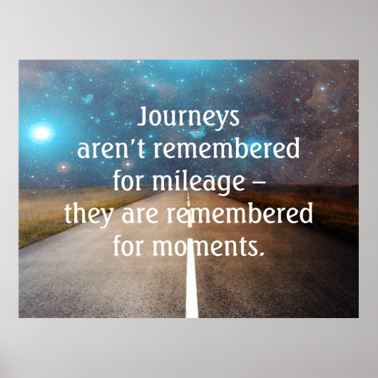 ジャーニーロードトリップメモリーズ引用文 ポスター (正面)