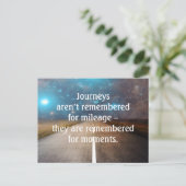 ジャーニーロードトリップ引用文 ポストカード (スタンド正面)