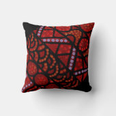 ジャーニー赤黒アクセント枕クッション クッション (裏面)