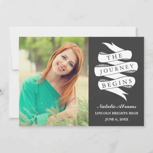 ジャーニー | オーダーメイド カラー 卒業パーティー 招待状 (正面)