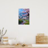 ジャーニー・スルー・さくらんぼ・ブロッサム・ブリス ポスター (キッチン)