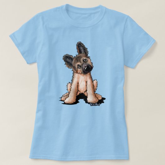 ジャーマンシェパップ Tシャツ (デザイン正面)