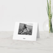 ジャーマンシェパピードドッグ空白のノートカード カード (裏面)