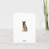 ジャーマンシェパピードドッグ空白のノートカード カード (裏面)